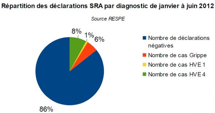 Répartition SRA par diagnostic 2012 - RESPE