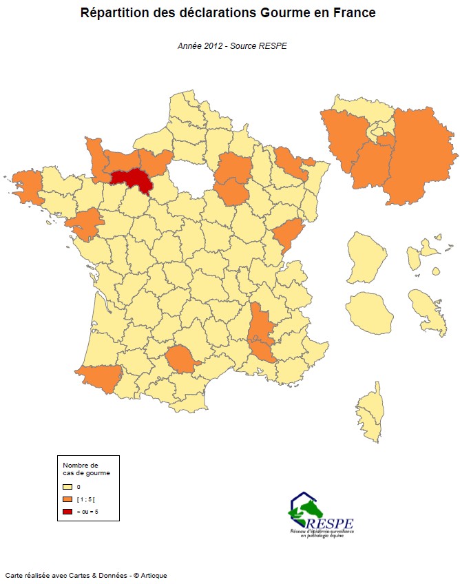 Bilan sous-réseau 2012 carte gourme - RESPE